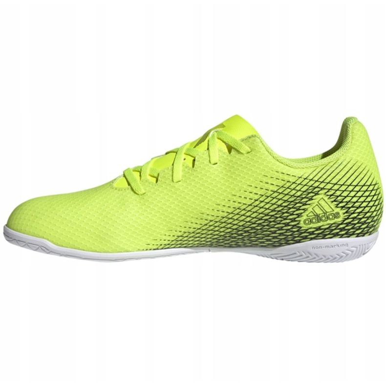 Chaussures de foot Adidas X Ghosted.4 In M FW6906 néon blanc et jaune vert 1