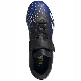 Chaussures de foot Adidas Predator Freak.4 H&amp;L Tf Jr FY0628 blanc, bleu marine, noir bleu 1