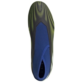 Chaussures de football Adidas Nemeziz.3 Ll Fg M FW7411 blanc, noir, bleu, jaune le noir 2