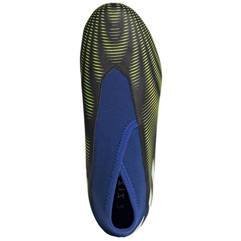 Chaussures de football Adidas Nemeziz.3 Ll Fg Jr FY0819 blanc, noir, bleu, jaune le noir 2