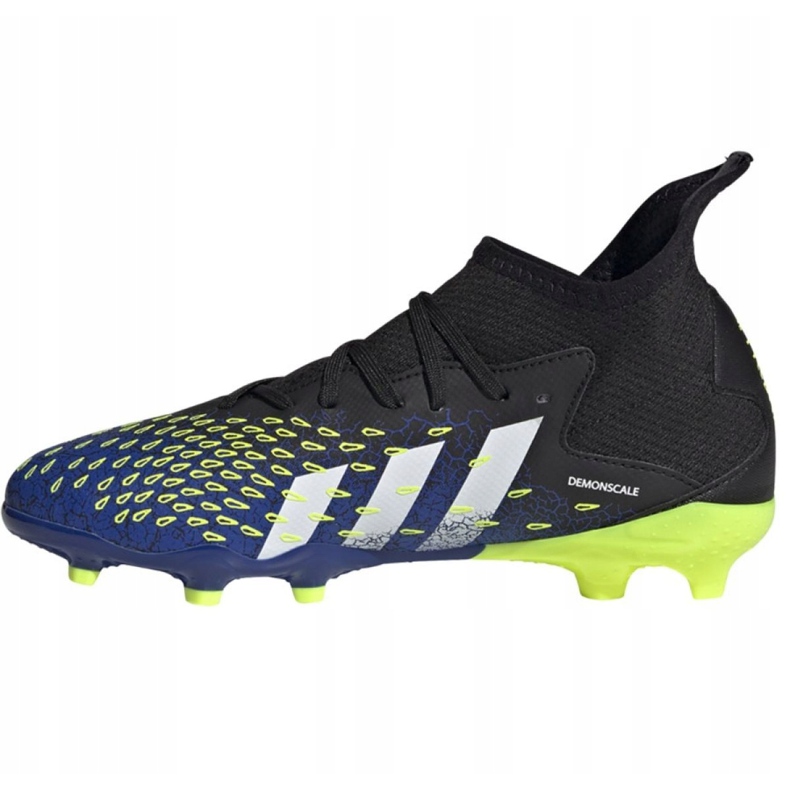 Chaussures de foot Adidas Predator Freak.3 Fg Jr FY0613 blanc, noir, royal noir 1