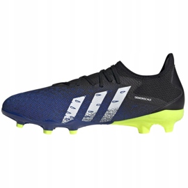 Chaussures de foot Adidas Predator Freak.3 L Fg M FY0615 blanc, noir, royal noir 1
