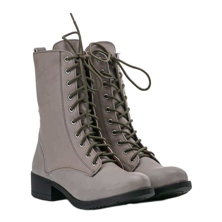 Bottines grises à lacets S10 1 Bottines grises à lacets S10 1