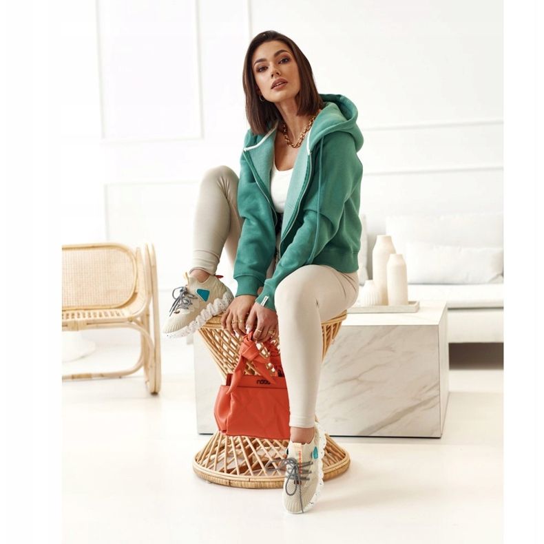 PS1 Chaussettes De Sport Femme Beige Fashion Pioneer brun 1