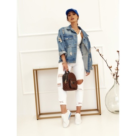 PS1 Chaussures de sport femme Sneakers Blanc Nova rouge bleu marine 1