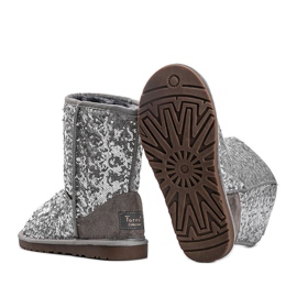 Bottes isolées argent, type emu 889 gris 3