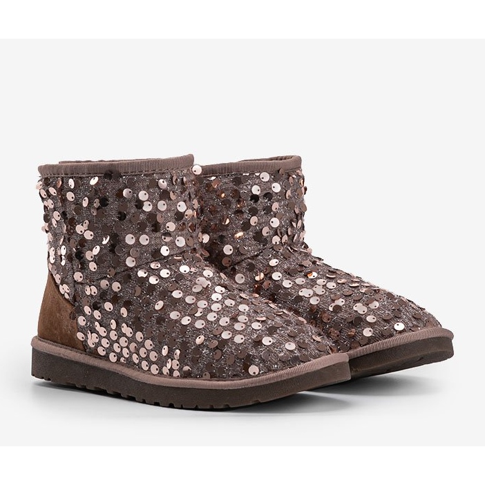 Bottes isolées marron, type emu 886 brun 1