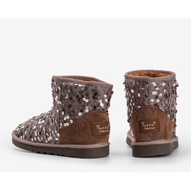 Bottes isolées marron, type emu 886 brun 2