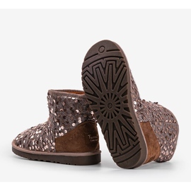 Bottes isolées marron, type emu 886 brun 3