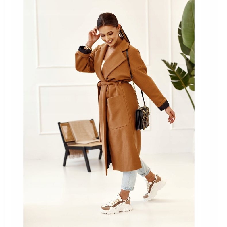 Baskets Femme On A Massive Sole White Daydreamer beige blanche brun d'or 2