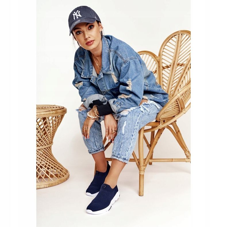 Chaussures Sport Femme Slip-on Big Star DD274464 Bleu Marine 2 Chaussures Sport Femme Slip-on Big Star DD274464 Bleu Marine 2