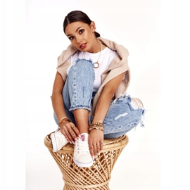 Baskets femme Big Star DD274892 Blanc-Rouge 1