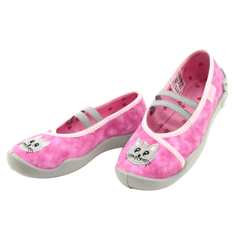 Chaussures enfant Befado 116X290 rose argent gris 3