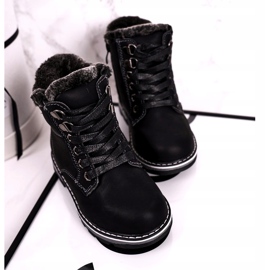 Trappeurs pour enfants isolés avec de la fourrure Black Luke noir 2