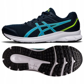 Asics Jolt 3 Jr 1011B034 400 chaussures de course bleu marin multicolore 2