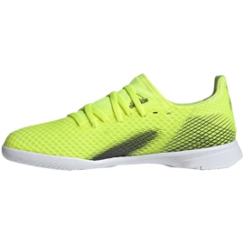 Chaussures de football Adidas X Ghosted.3 In Junior jaune-noir-blanc FW6924 vert 2