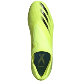 Adidas X Ghosted.3 Ll Fg chaussures de football jaune-noir FW6969 1