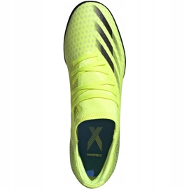Adidas X Ghosted.3 Tf chaussures de football jaune-noir FW6944 1