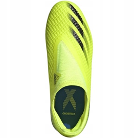 Chaussures de football Adidas X Ghosted.3 Ll Fg Junior jaune-noir FW6978 1