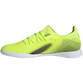 Adidas X Ghosted.3 In chaussures de football jaune-noir-blanc FW6937 2