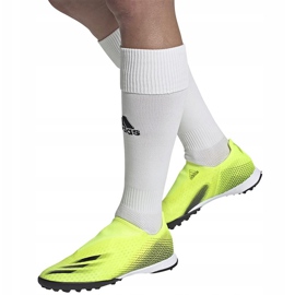 Adidas X Ghosted.3 Ll Tf chaussures de football jaune-noir FW6971 5