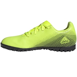 Chaussures de foot Adidas X Ghosted.4 Tf M FW6917 multicolore jaune 1