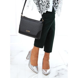 Escarpins sur le poteau d'argent NF-65P Argent 2