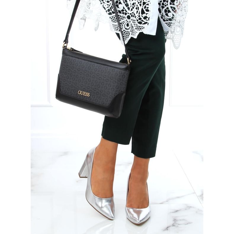 Escarpins sur le poteau d'argent NF-65P Argent 2