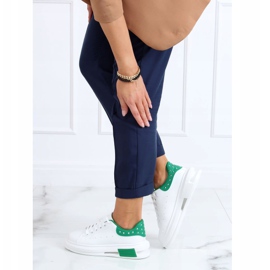 Baskets femme blanches et vertes SC36 BLANC / VERT 1