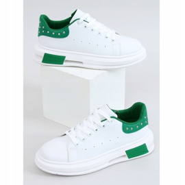 Baskets femme blanches et vertes SC36 BLANC / VERT 4