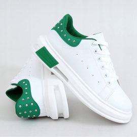 Baskets femme blanches et vertes SC36 BLANC / VERT 5