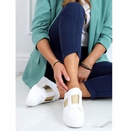 Baskets à semelles hautes blanc et or LA133P Gold blanche d'or 2 Baskets à semelles hautes blanc et or LA133P Gold blanche d'or 2