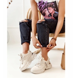 PS1 Baskets Femme On A Massive Sole Beige Chunky 5