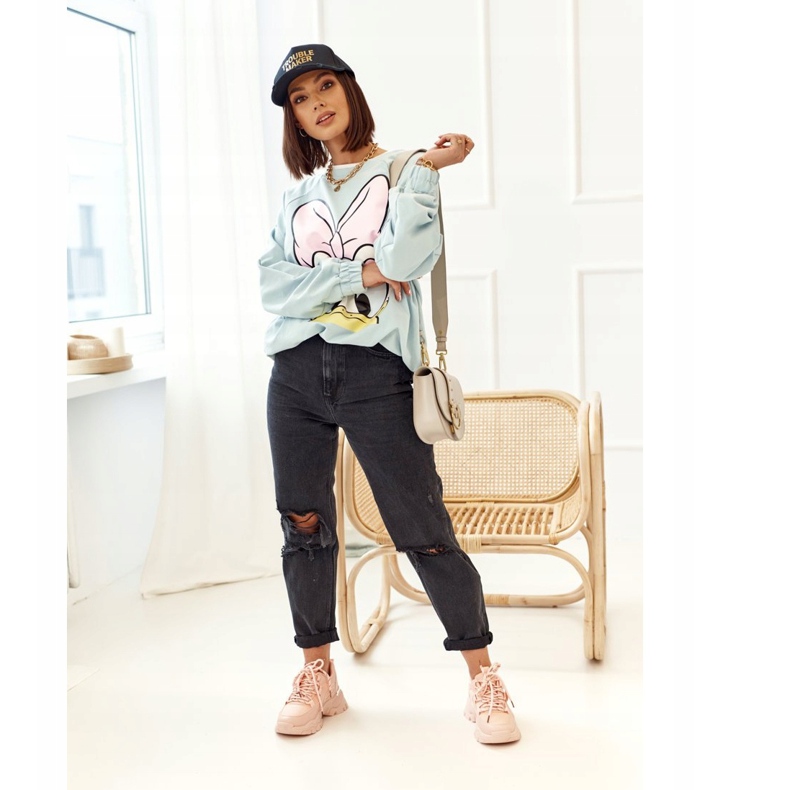 PS1 Sneakers pour femmes sur une semelle massive rose Chunky 2