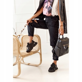 PS1 Baskets Chunky Noires Pour Femmes Sur Une Semelle Massive le noir 4