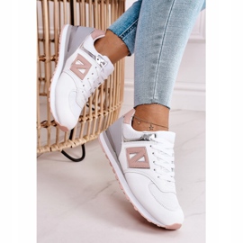 Chaussures de sport femme Sneakers Blanc et Rose Last Minute gris 1