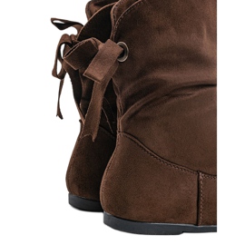 Boots femme daim marron DH26 brun 5