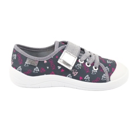 Chaussures pour enfants Befado 251Q138 rose argent gris 1