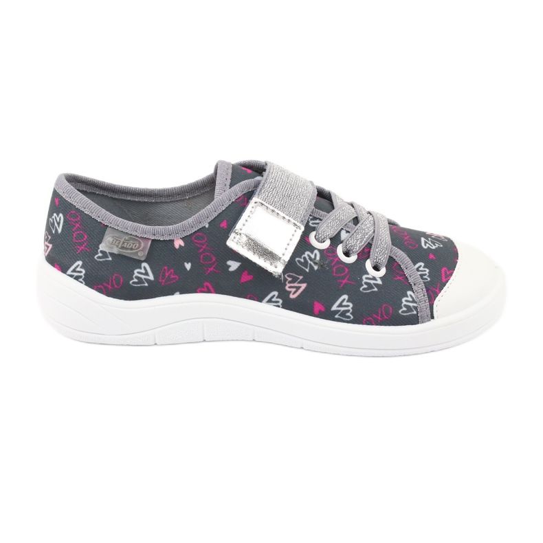 Chaussures pour enfants Befado 251Q138 rose argent gris 1