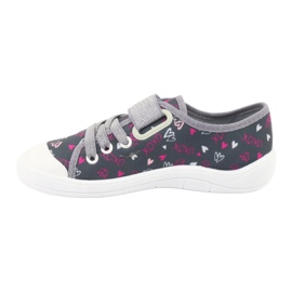 Chaussures pour enfants Befado 251Q138 rose argent gris 2