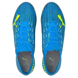 Chaussures de football Puma Ultra 1.2 Fg Ag bleu-jaune 106299 01 2