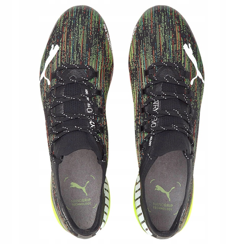 Puma Ultra 1.2 Fg Ag chaussures de football noir-vert-rouge 106299 02 1