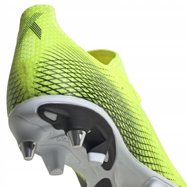 Chaussures de football Adidas X Ghosted.3 Sg jaune-noir FW6957 jaune, noir 4