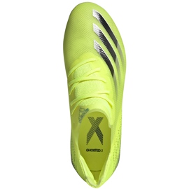 Chaussures de football Adidas X Ghosted.1 Fg Junior jaune-noir FW6955 jaune, noir 1