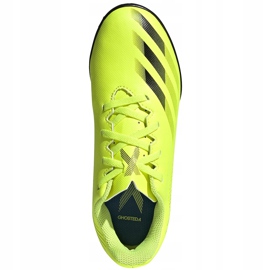 Chaussures de football Adidas X Ghosted.4 Tf Junior jaune-noir FW6920 1
