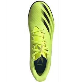 Adidas X Ghosted.4 Tf chaussures de football jaune-noir FW6917 1