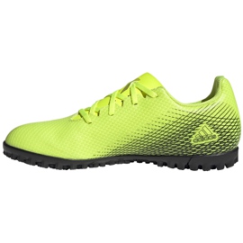 Adidas X Ghosted.4 Tf chaussures de football jaune-noir FW6917 2