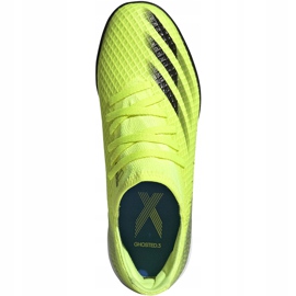 Chaussures de football Adidas X Ghosted.3 Tf Junior jaune-noir FW6926 1
