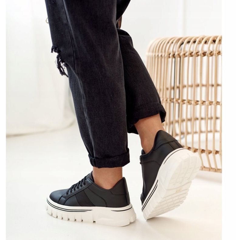 PS1 Baskets pour femmes sur la plate-forme noire Riri 1