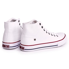 Baskets montantes classiques pour hommes Big Star DD174251 Blanc blanche 1 Baskets montantes classiques pour hommes Big Star DD174251 Blanc blanche 1